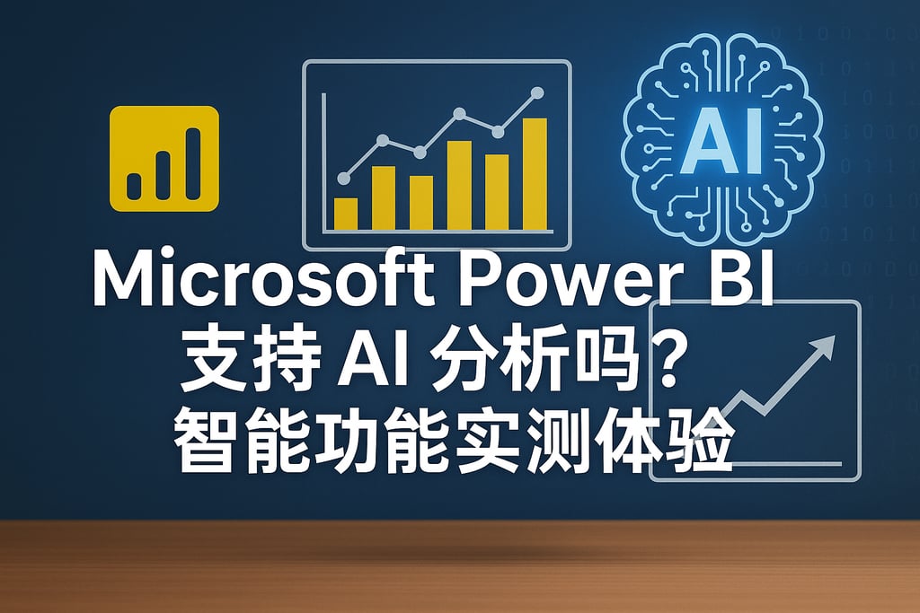 Microsoft Power BI支持AI分析吗？智能功能实测体验